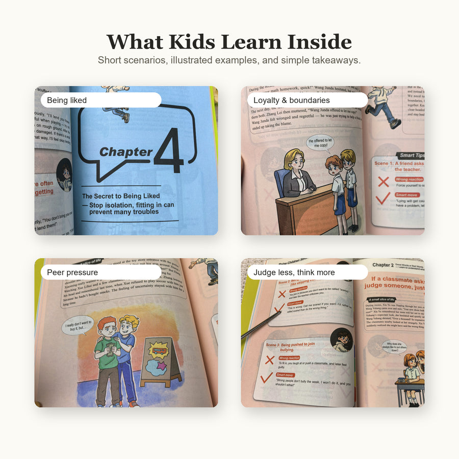 Children are growing independent. This book helps them grow wise at the same time.
